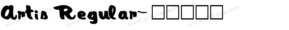 Artis Regular字体转换